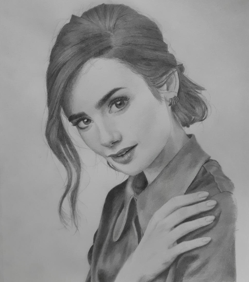 Lily Collins Portrait