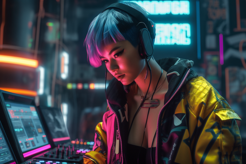 Cyberpunk Anime Girl 4K Wallpaper: Futuristic Style Meets Stunning