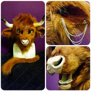 Realistic Highland Cow Fursuit