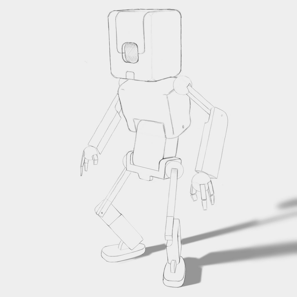 [WIP step #2] Robot concept art