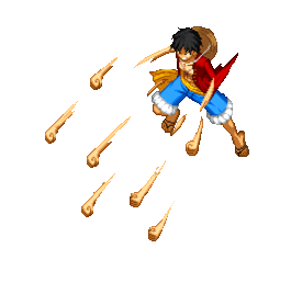 Monkey D. Luffy - Aerial Gomu Gomu no Gatling Gun by BCGaming ...