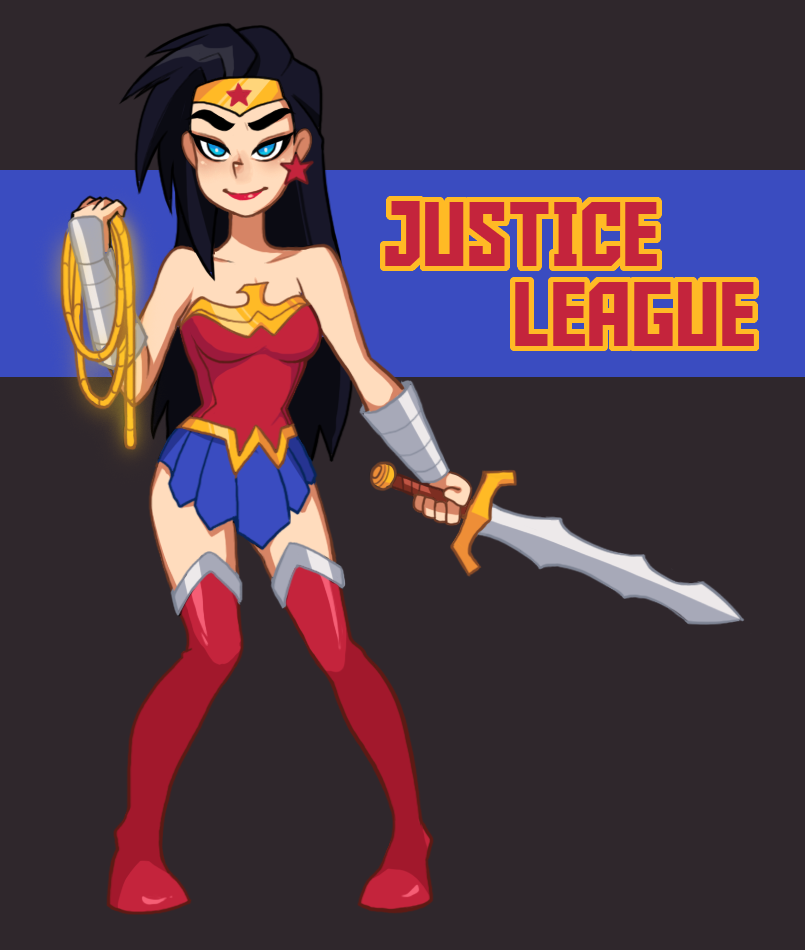 Wonder Woman - Justice League Animated by creativecustomart on DeviantArt