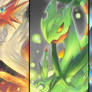 Blaziken X Sceptile X Swampert - Wallpaper HD