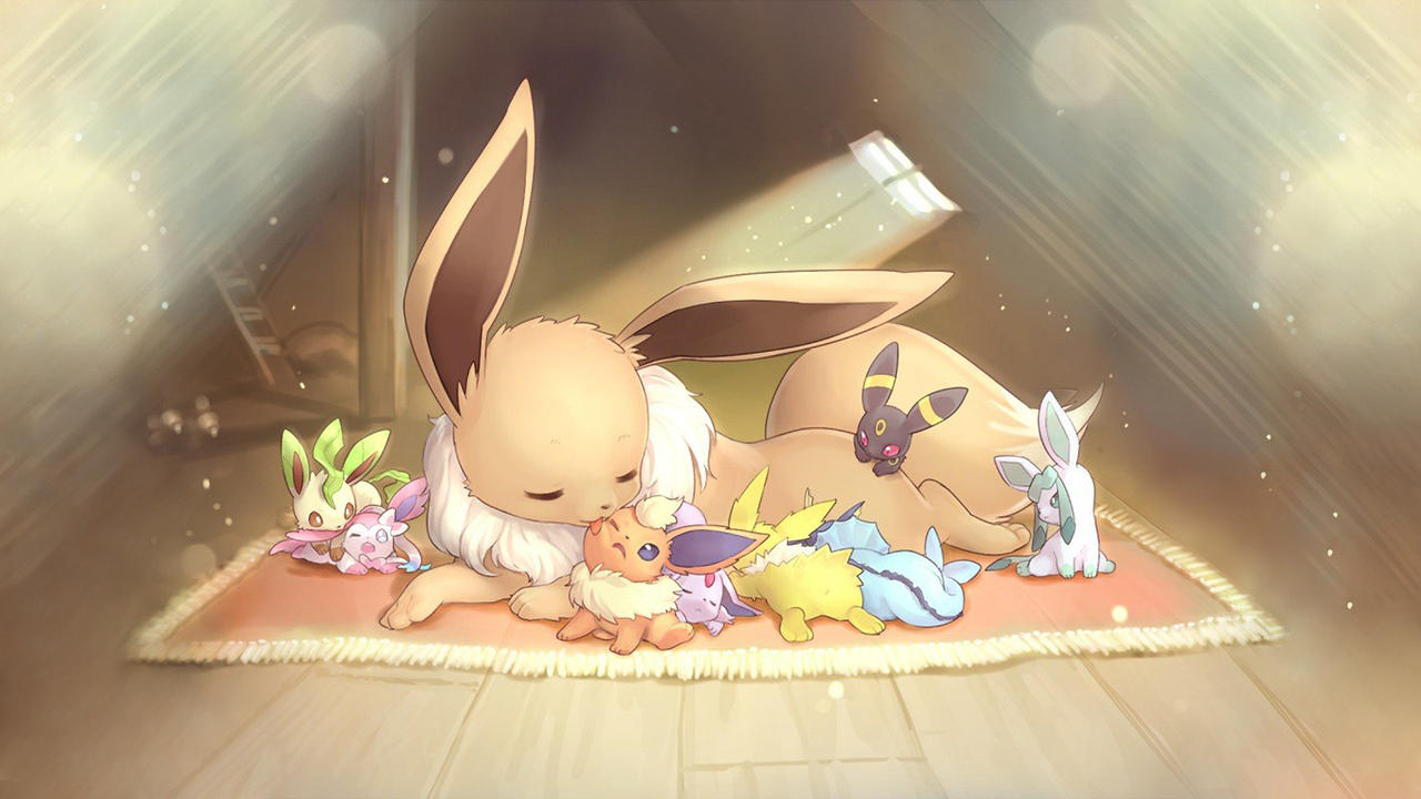 Eevee Evolutions baby - Cute - HD Wallpaper by Ri0luStudios1 on ...