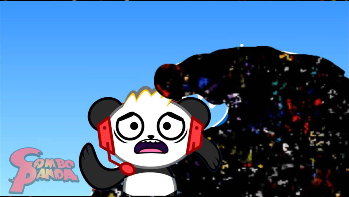 Combo panda got chasing by corrupted glitch by alieenyatabe on DeviantArt