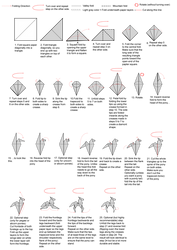 Origami Pony folding instructions