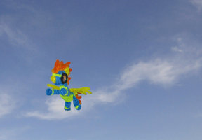 Pipe Cleaner Spitfire flying Animation