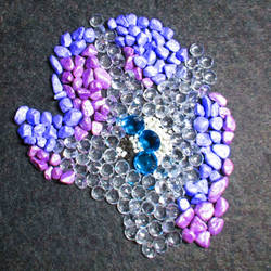 Rarity sparkling stone mosaic