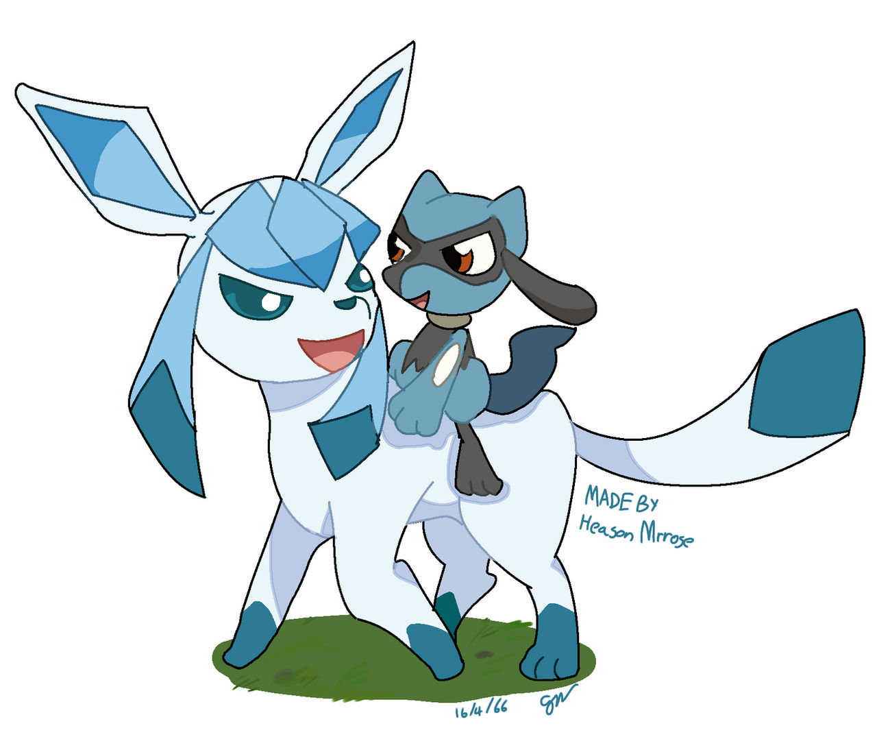 Flygon With Riolu Galceon with riolu what a good friend! by Mrrose1001 on DeviantArt