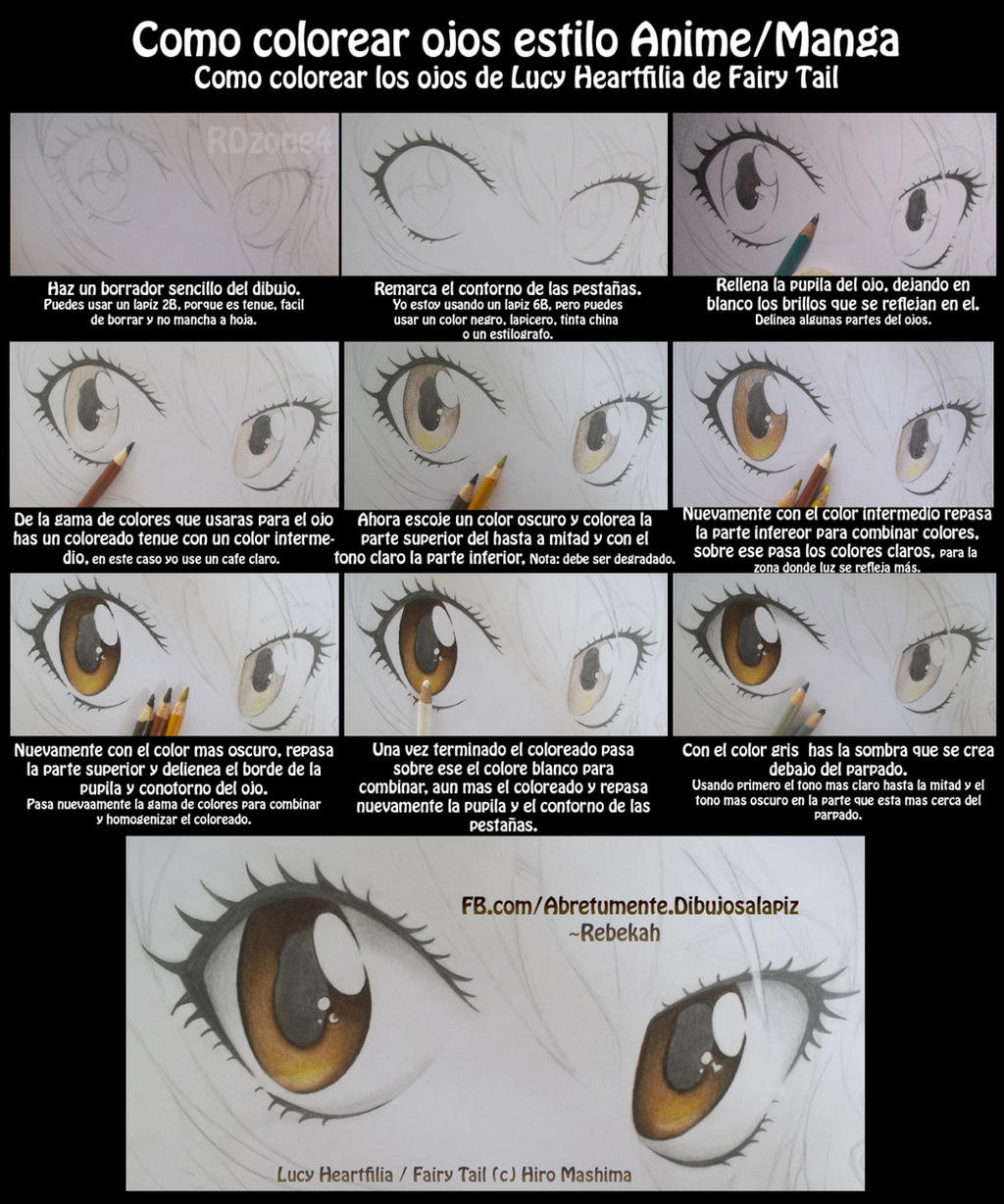 Como colorear ojos estilo Anime by RDzone4 on DeviantArt