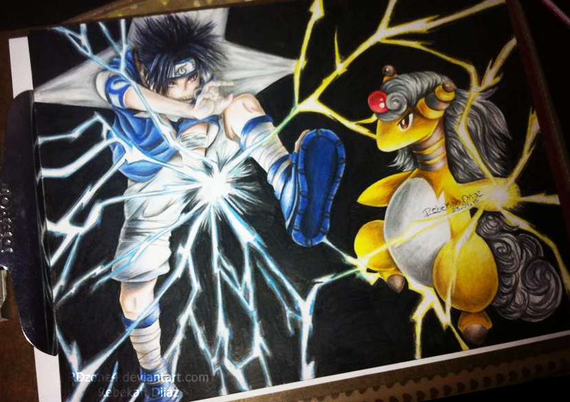 Sasuke and Ampharos