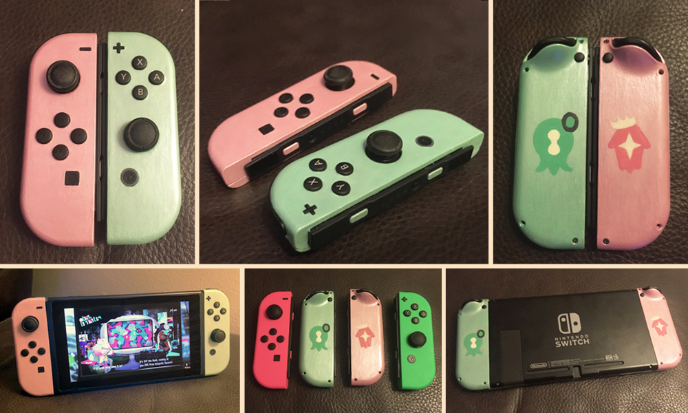 Off the Hook Octo Expansion Custom Joycons by k times two on