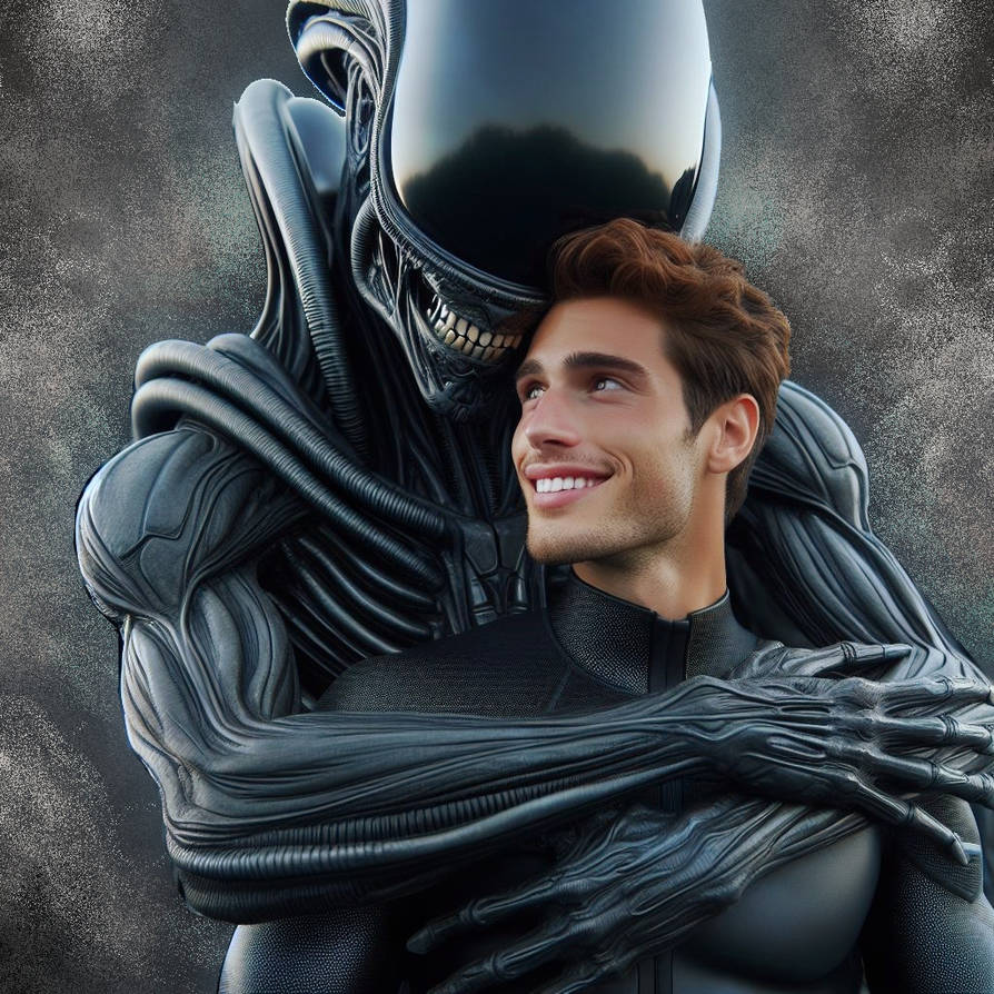 Hugged by an Alien by ElectricVentures on DeviantArt