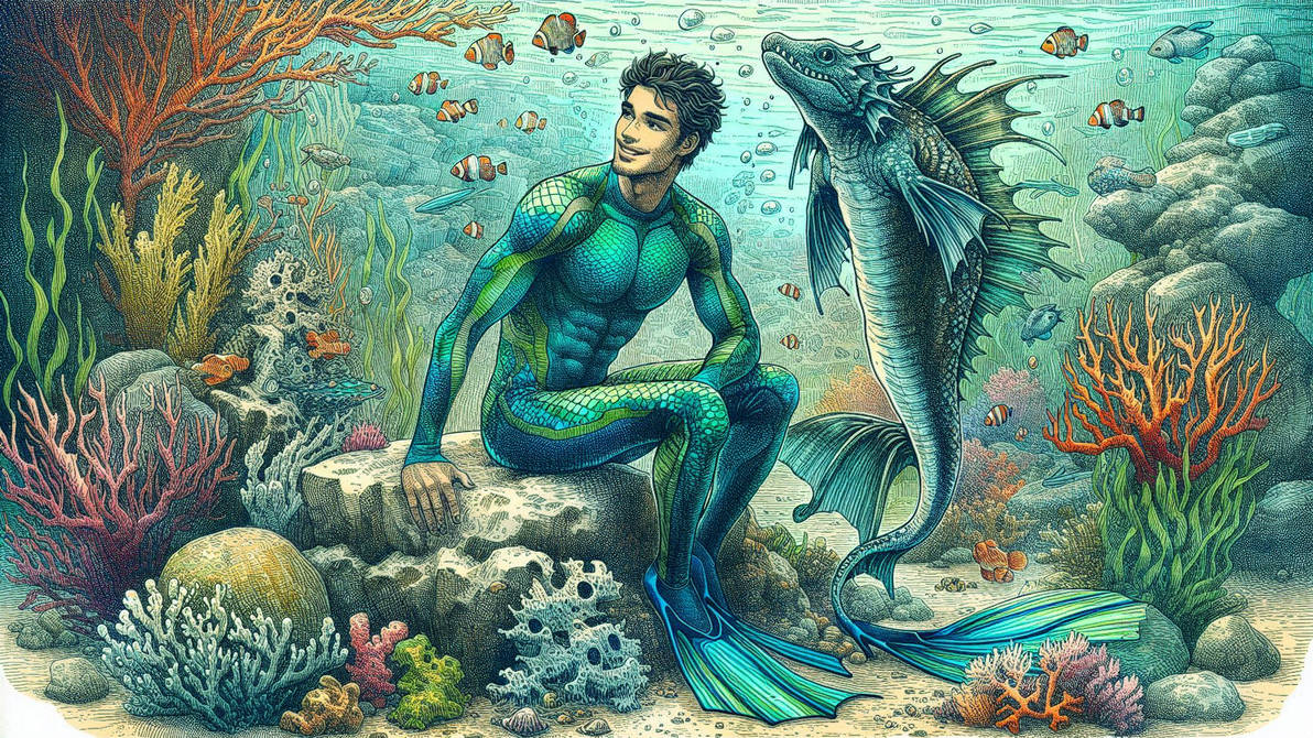 Real Mermen Not the merman he was hoping for by ElectricVentures on DeviantArt