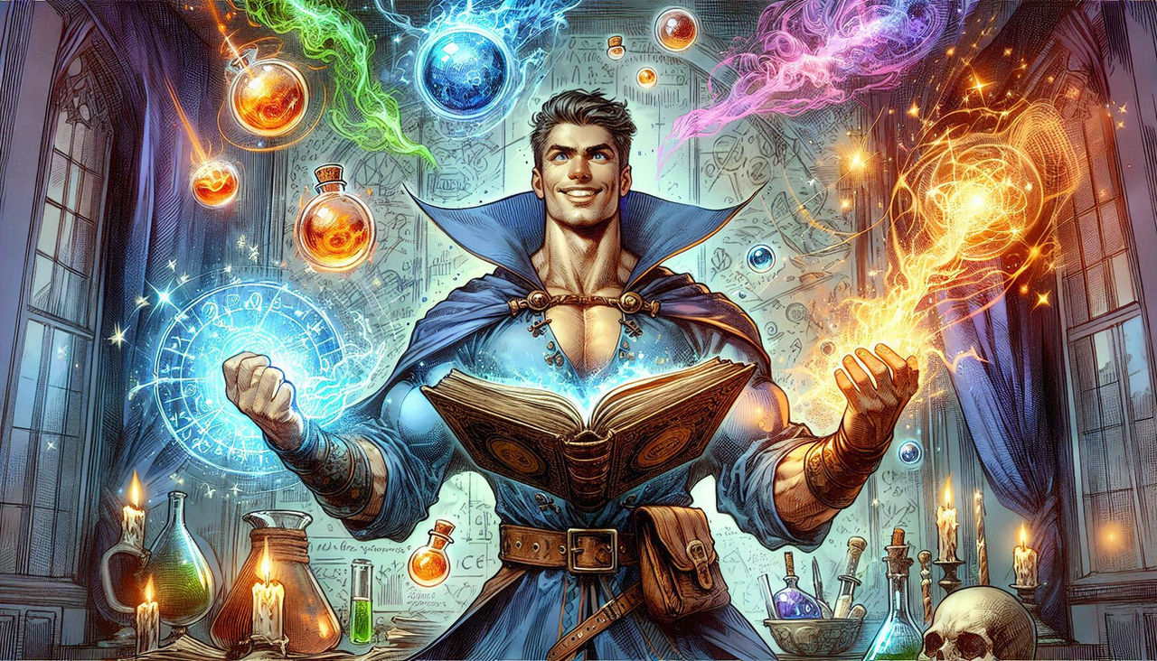 Wizard Getting Powers Powerful Cartoon Wizard by ElectricVentures on DeviantArt