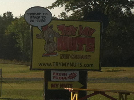 Tastes his nuts!