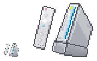 Pixelated Nintendo Wii