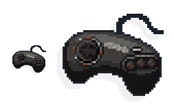 Pixelated Sega Genesis Pad