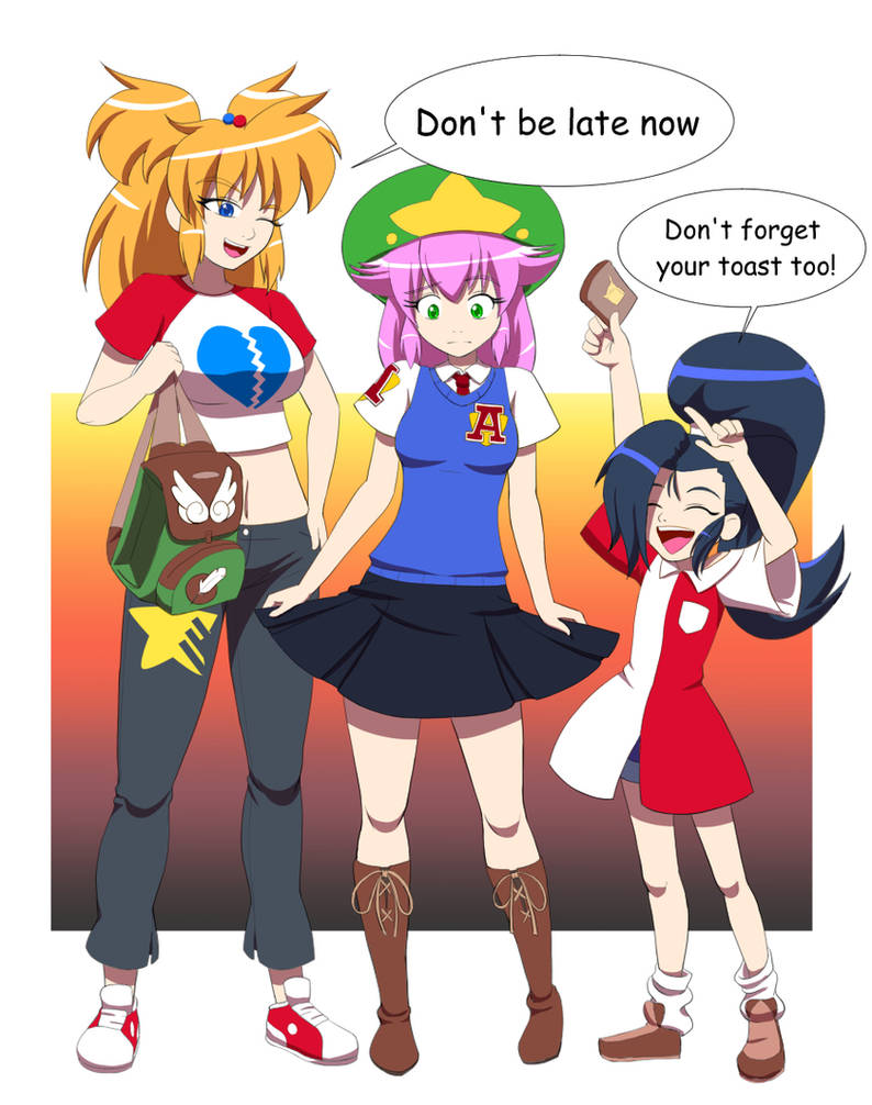 Kari goes to school by Kojiro-Brushard on DeviantArt
