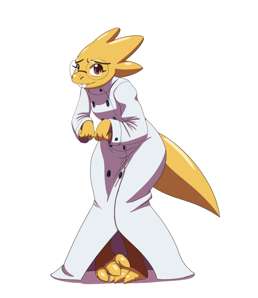 Dr.Alphys Base by Kojiro-Brushard on DeviantArt