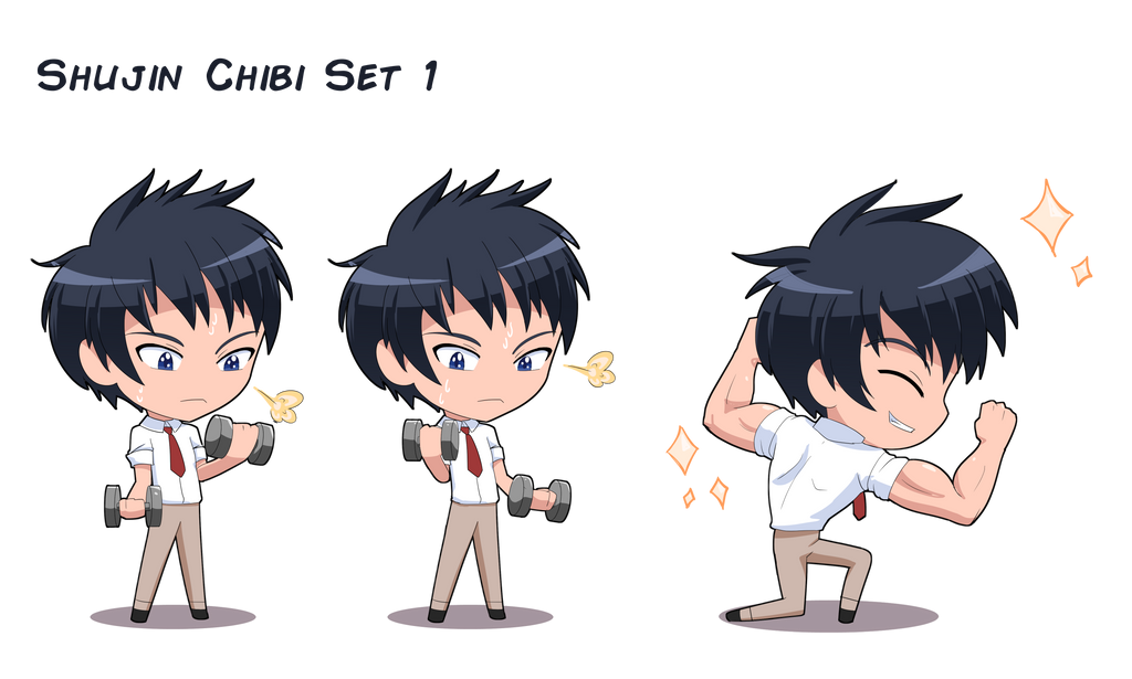 Shujin Chibi Fitness by Kojiro-Brushard on DeviantArt