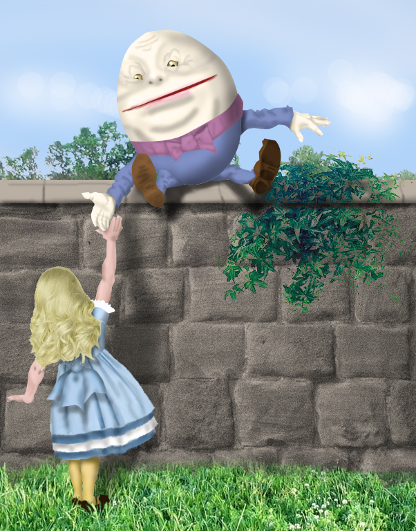 Alice and Humpty Dumpty