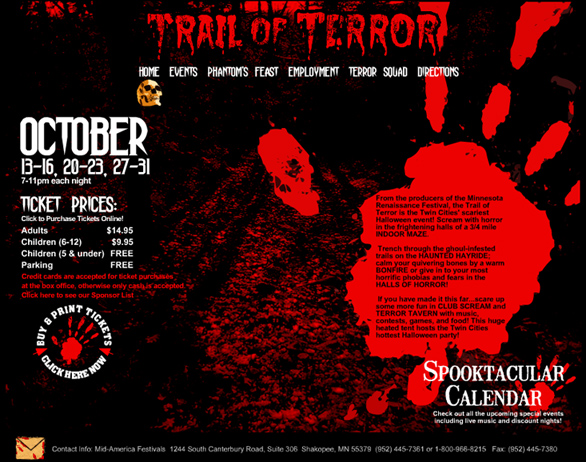 Trail of Terror Website