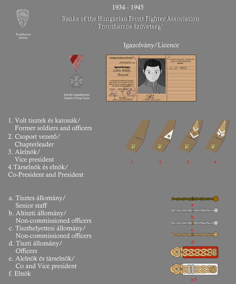 Ranks of the Hungarian Front Fighter Association by gerghath1 on DeviantArt
