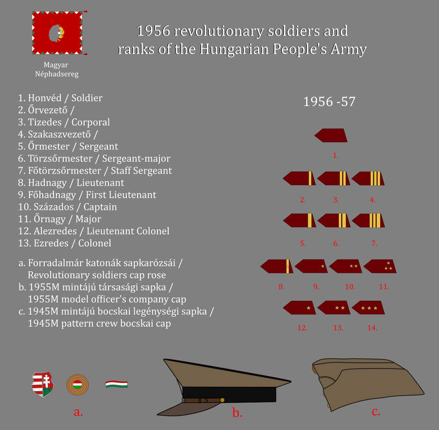 1956 revolutionary s and ranks of the H.P.A by gerghath1 on DeviantArt