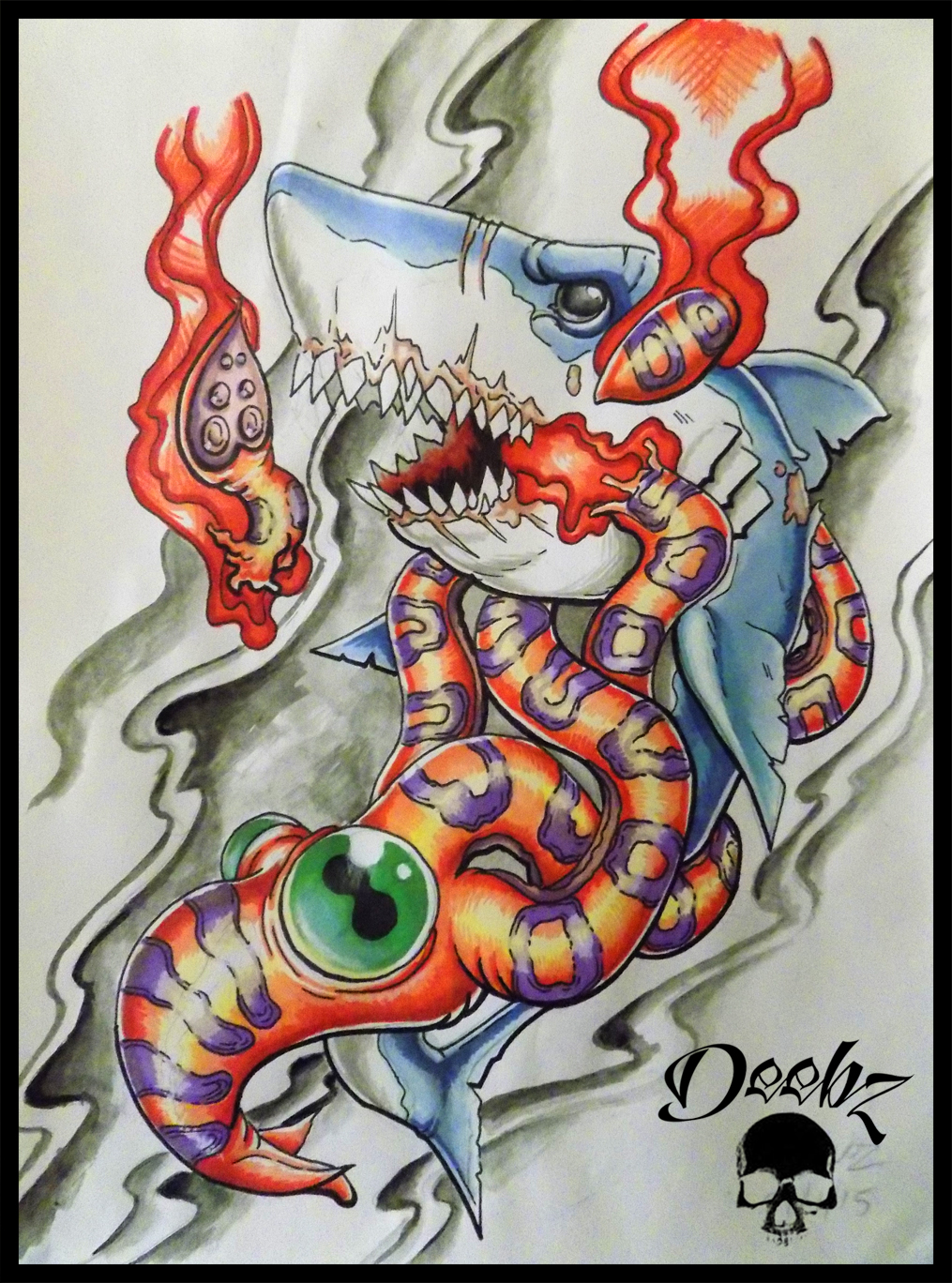 Squid Shark By Deebz Design On Deviantart Squid Shark By Deebz Design On Deviantart