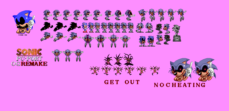 Sonic.exe pc port sprites by evgeniimurin on DeviantArt