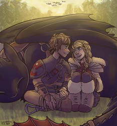Hiccup and astrid