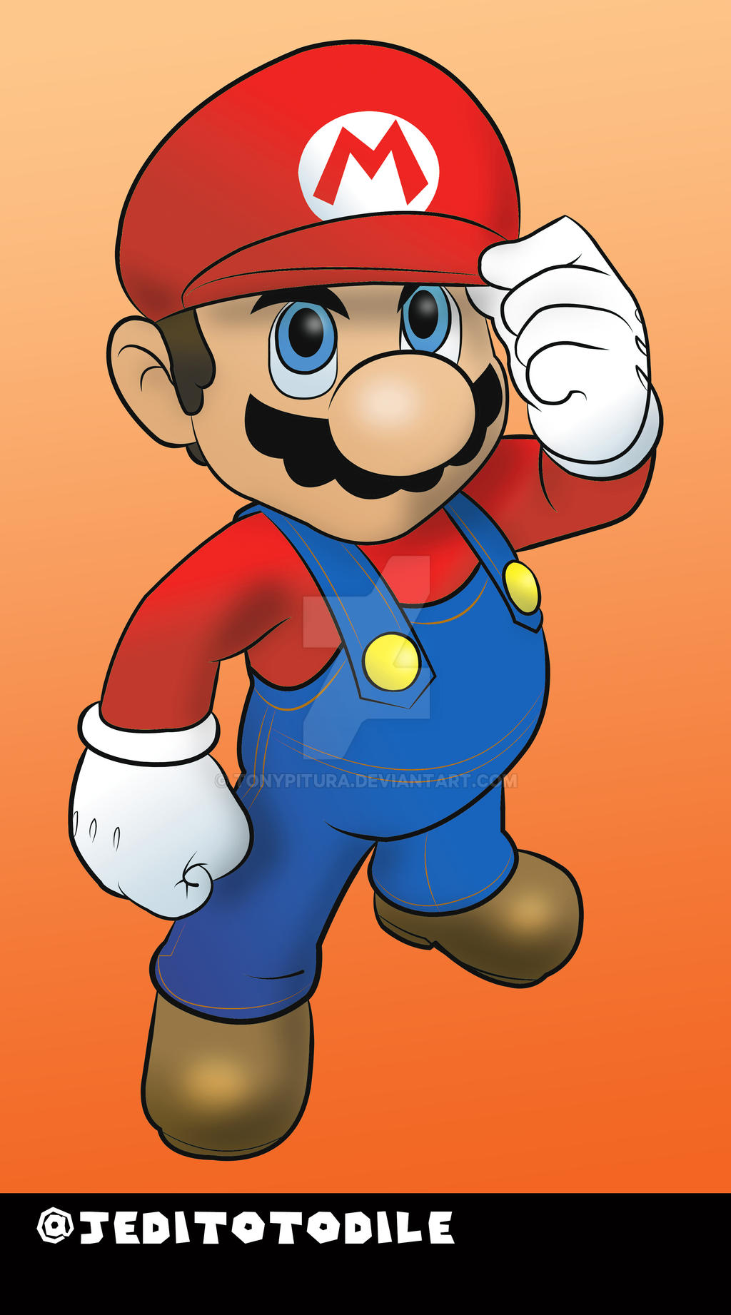 Mario Cartoon Deviantart Mario by TonyPitura on DeviantArt