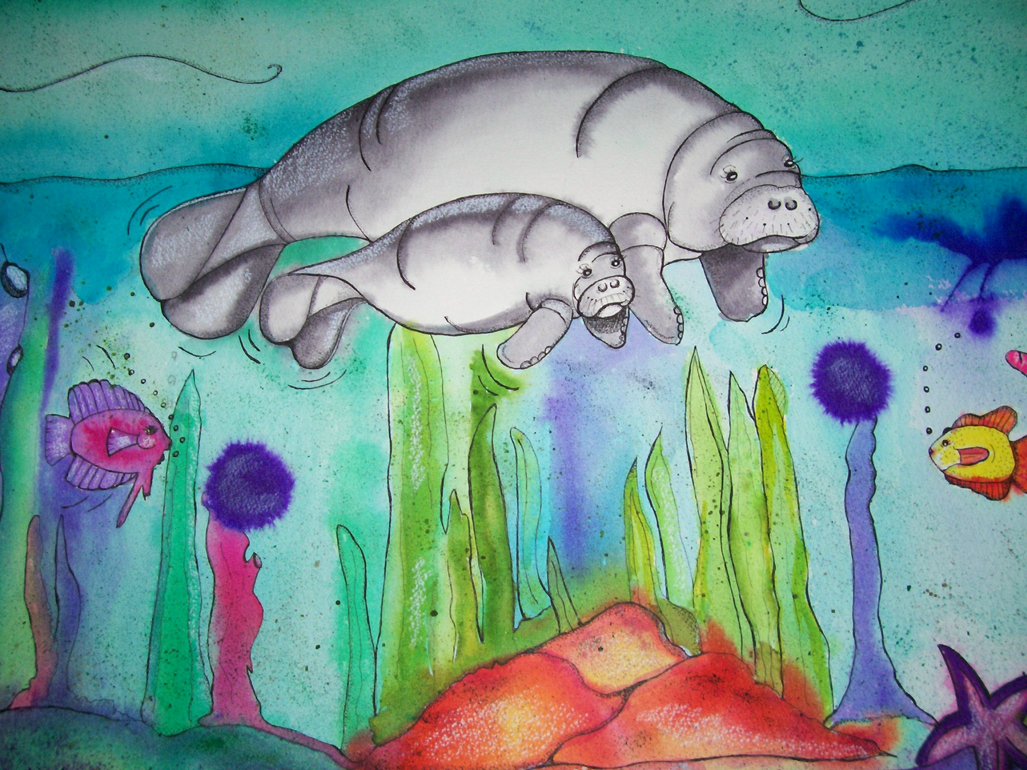 Manatees On Parade