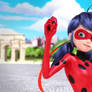 Marinette change to Bridgette as Ladybug [EDIT]