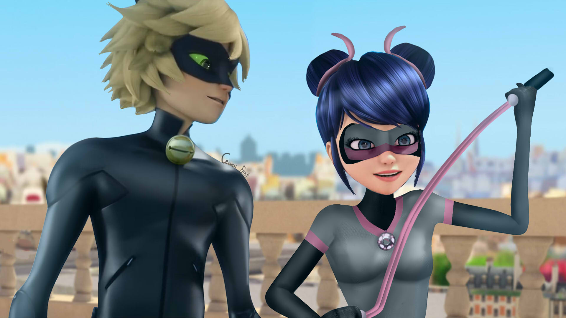 Multimouse and Cat noir [EDIT] by CeewewFrost12 on DeviantArt