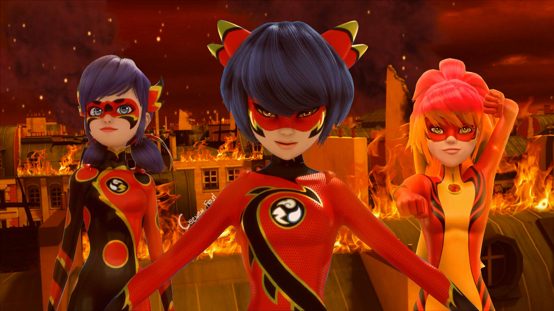 Miraculous Ladybug - Ladybug E Cat Noir Contra A Poderosa Tormenta! - SBS