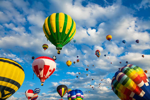 Vibrant Hot Air Balloons II