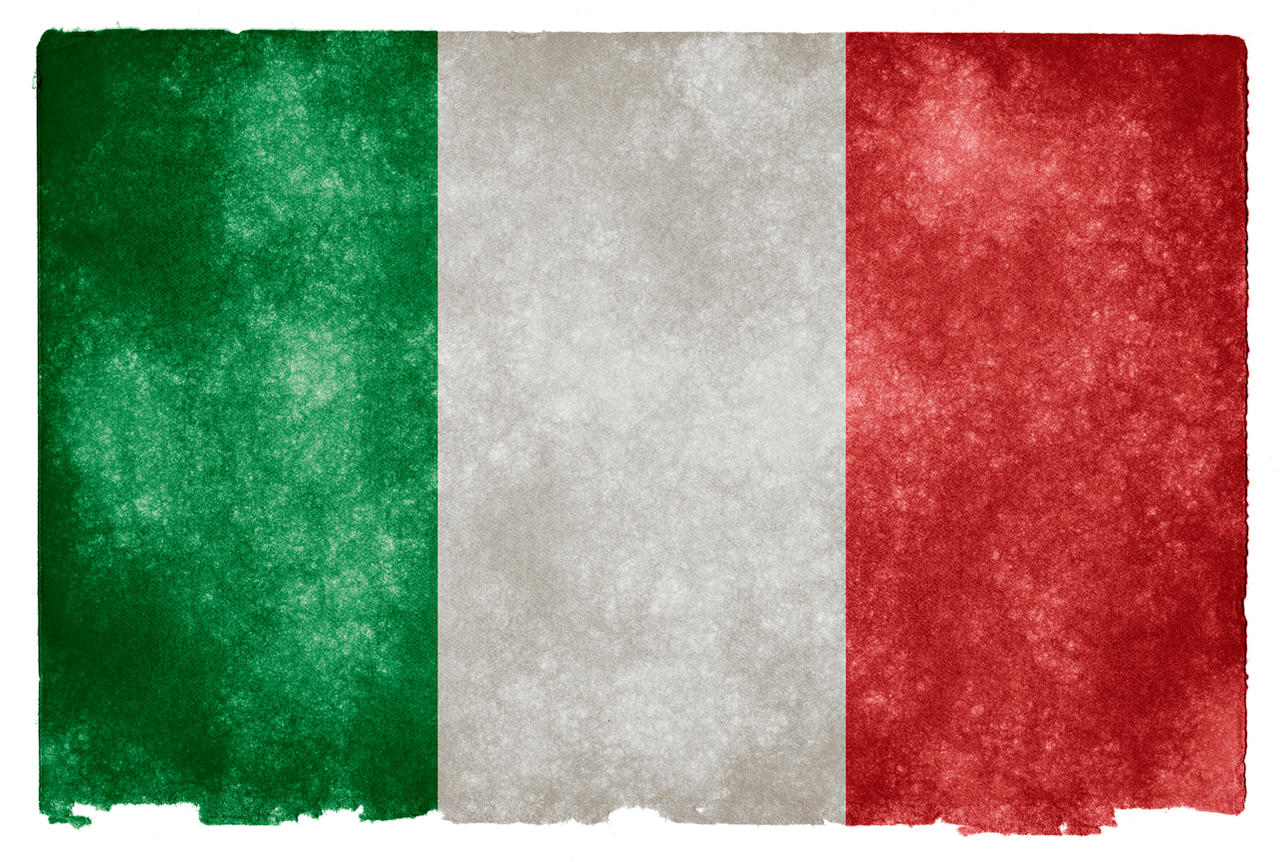 Italy Grunge Flag