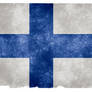 Finland Grunge Flag