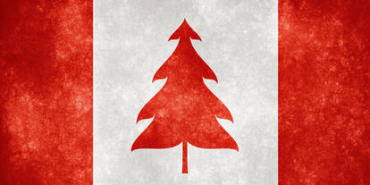 Canada Grunge Flag - Christmas Edition