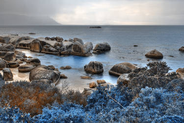 Blue Boulders Beach by boldfrontiers