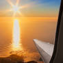 Airplane Sunset (freebie)