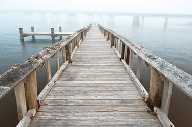 Misty Assateague Pier - High Key