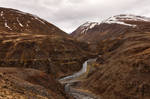 Iceland Mountain River Pass