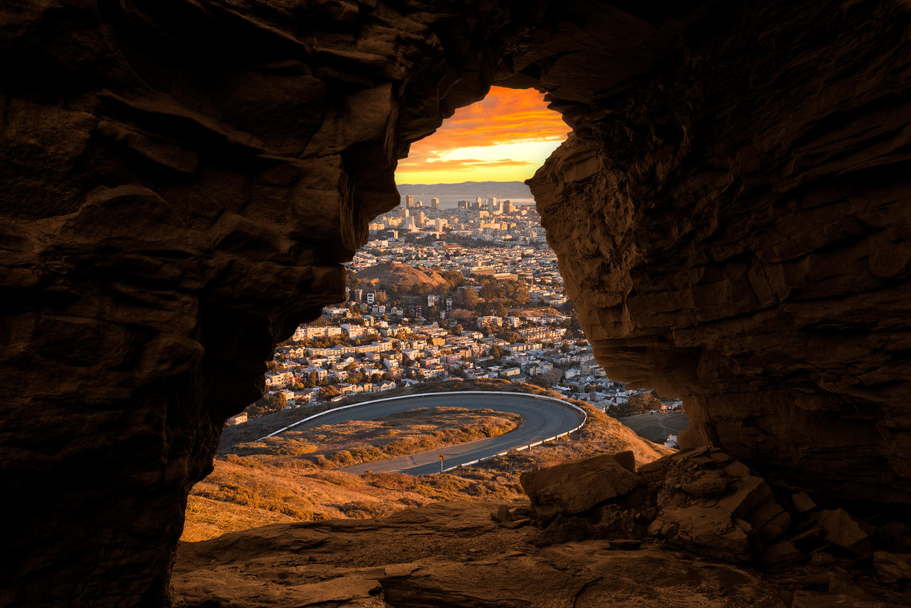 San Francisco Sandstone Sunrise by boldfrontiers