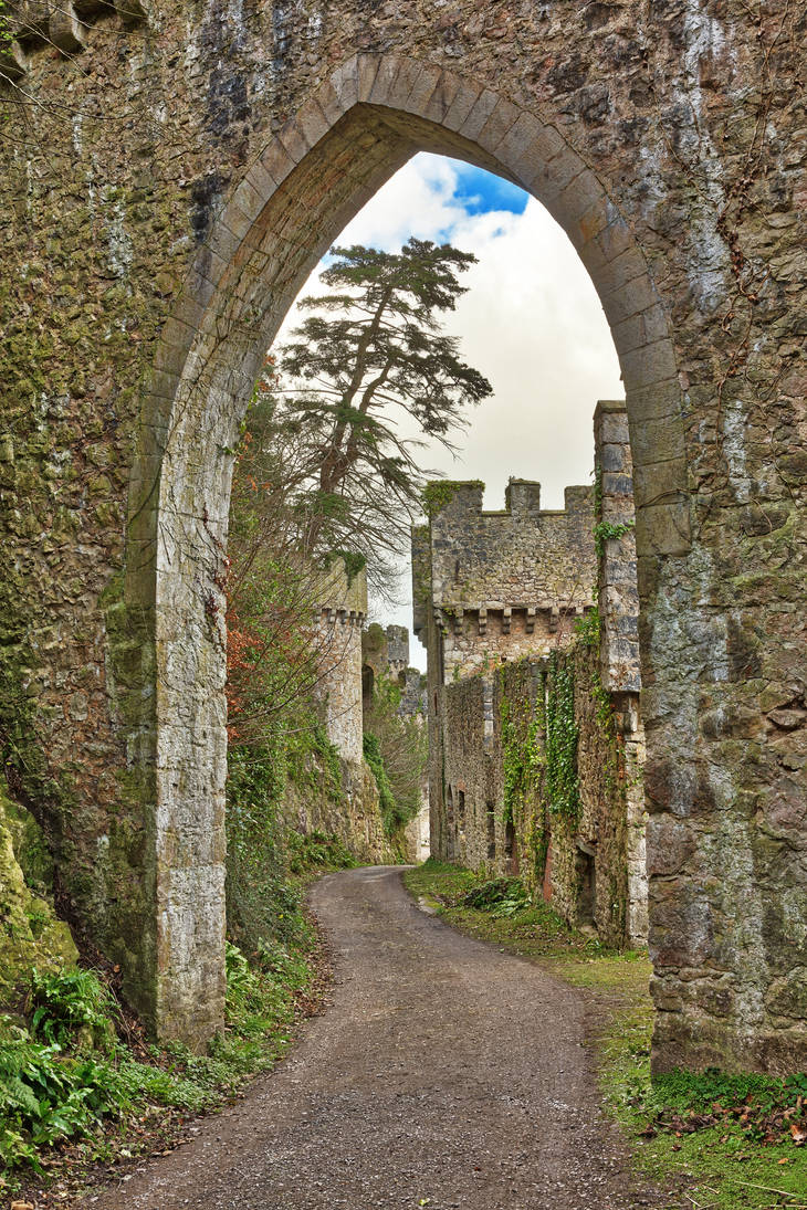 Gwrych Castle Arch Road by boldfrontiers