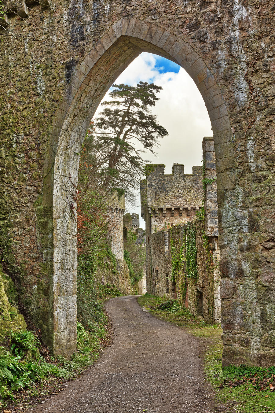 Gwrych Castle Arch Road by boldfrontiers