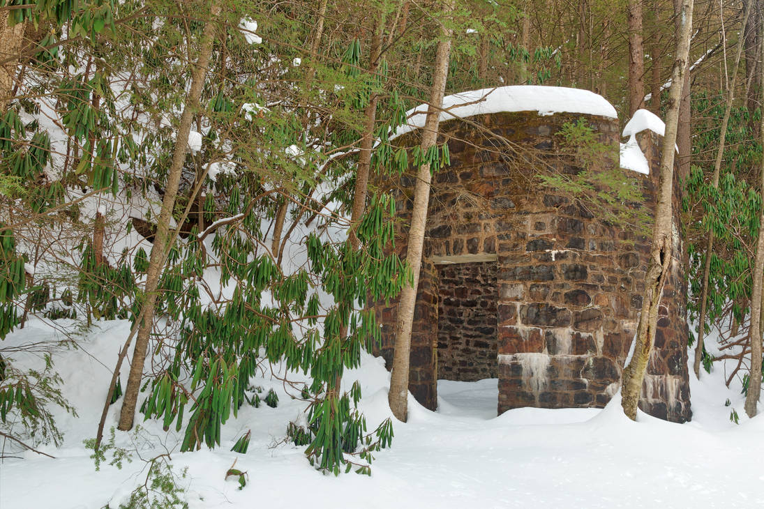 Winter Lehigh Ruins by boldfrontiers