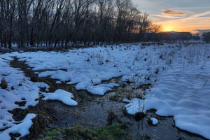 Edwards Ferry Winter Sunset